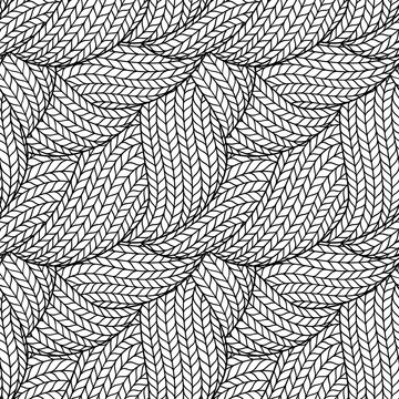 Seamless pattern for coloring book