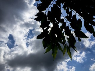 The sky under the mini strom
