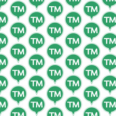 Pattern background trademark button