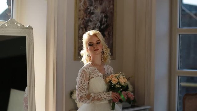 Beautiful bride in wedding day 