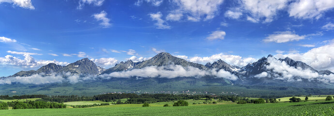 High Tatras mountains - panorama.