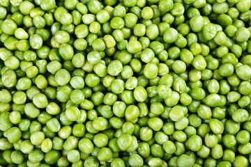 Green peas background