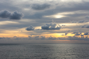 Fototapeta premium Dark and colorful sky at sunset