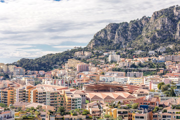 Fototapeta na wymiar Monaco Fontvieille cityscape