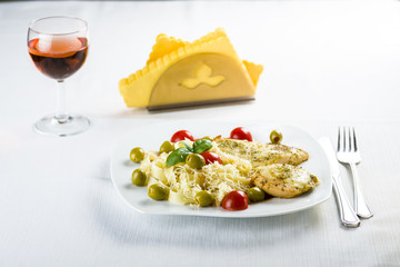 Chicken fillet in tomato sauce