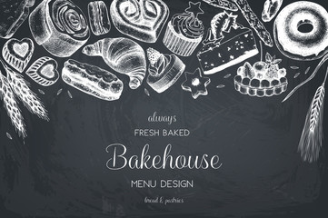 hand drawn baking design