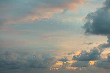 Clouds at sunset