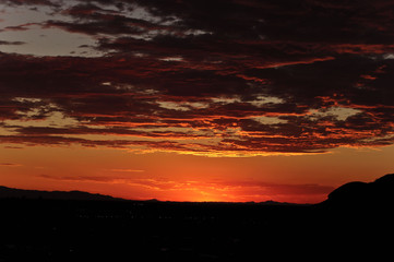 Arizona Sunset. Scenic Sunset in Arizona, United States