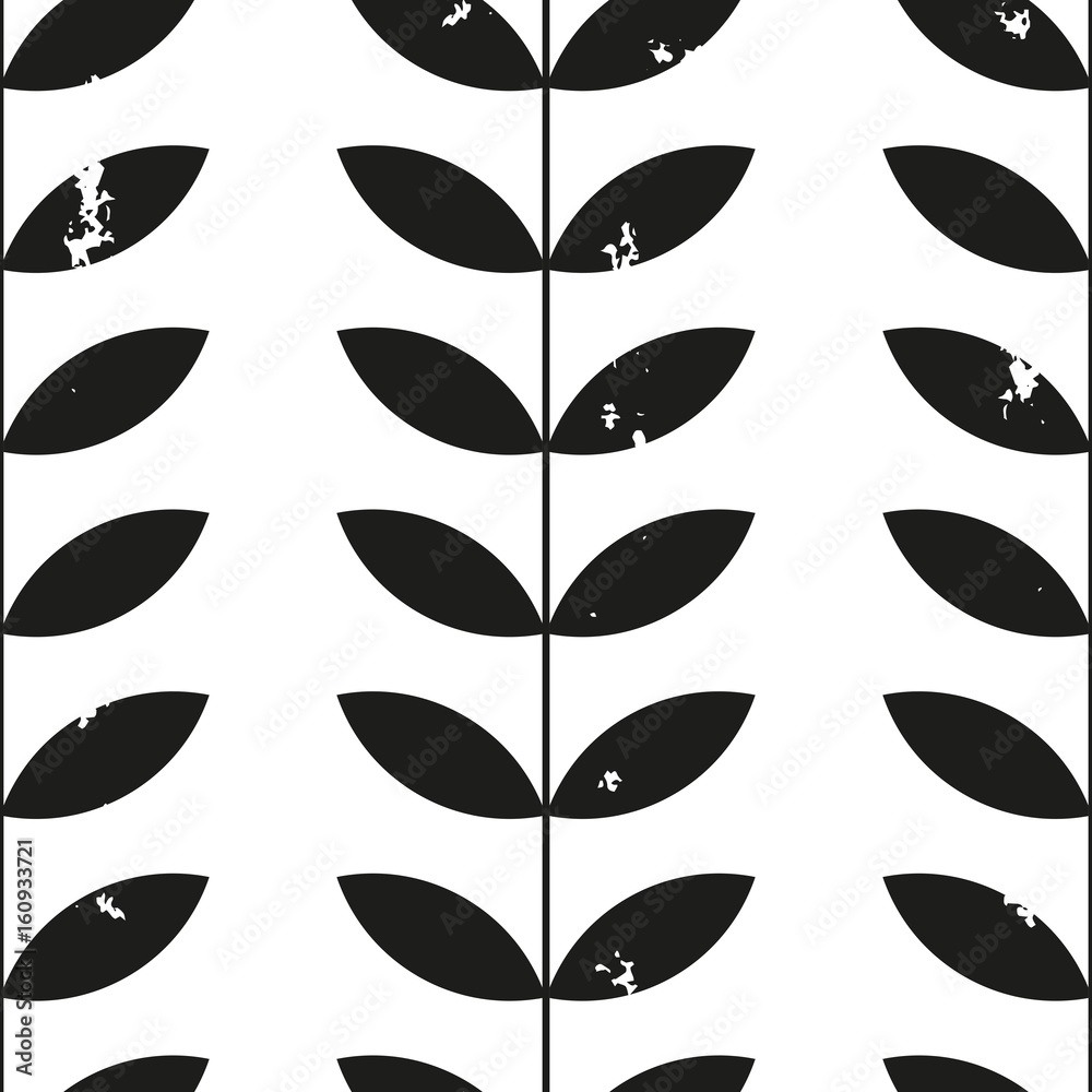 Aufkleber Vector seamless pattern with apples in retro colors.