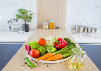 Interior of modern kitchen