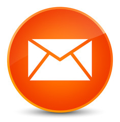 Email icon elegant orange round button