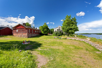 Lappeenranta, Finland - Fort in the center of the Lappeenranta, Saima lake - 160940937