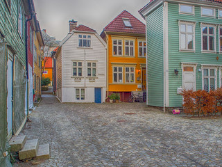 Wooden houses  in Scandinavia