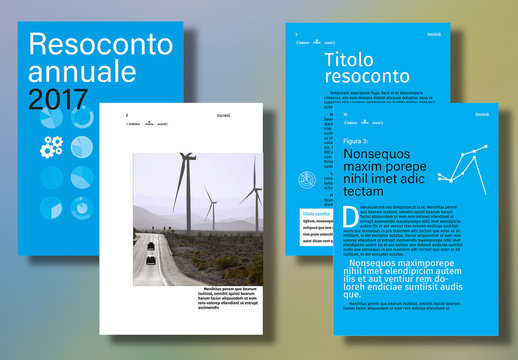 Layout report annuale interattivo