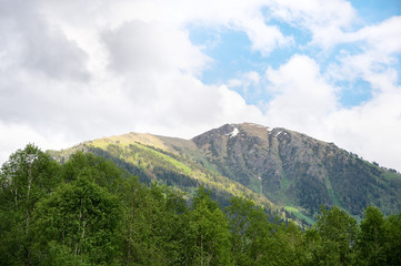 Fototapeta na wymiar Mountain landscape of Caucasian mountains