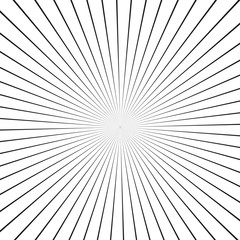 Illusion rays. Vector Illustration. Retro sunburst background. Grunge design element.Black and white backdrop. Good for pictures, wallpapers