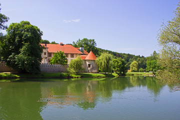 Naklejka na ściany i meble Castle Otocec, Slovenia