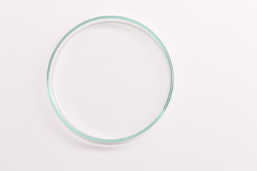 Empty petri dish for growing cultures of microorganisms , fungi and microbes. A Petri dish  ( Petrie dish. Petri plate or cell-culture dish)