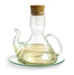 Decanter with  vinegar isolated