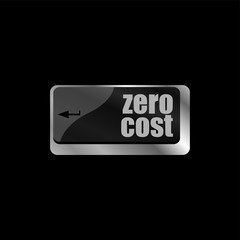 zero cost button on computer keyboard key