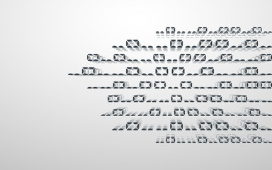 Fototapeta premium Abstract illustration. Vector streaming binary code background.