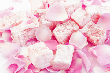 Turkish Delight of Roses with Rose Petals
