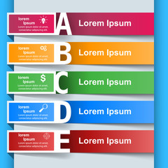 Business Infographics origami style Vector illustration.