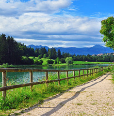 Mountain lake in Italy