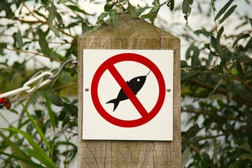 No Fishing Sign