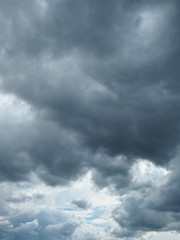 Overcast Gloomy thunder clouds