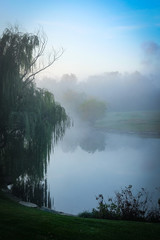 Fototapeta na wymiar Foggy Pond