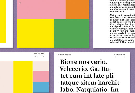 Kreatives Layout f&uuml;r digitale Zeitschriften