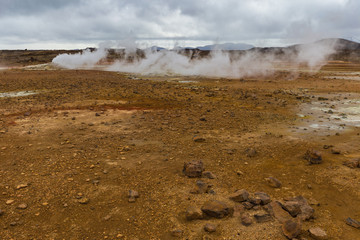 Geothermal Area Hverir, Hverarond, Northern Iceland