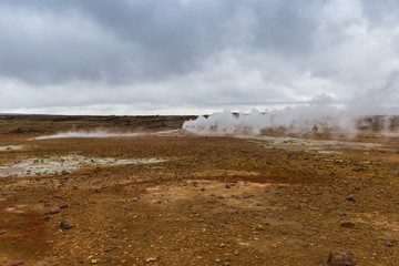 Geothermal Area Hverir, Hverarond, Northern Iceland