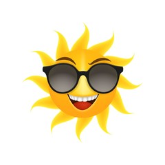 Smiling sun illustration