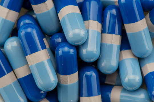 Close Up of Acetaminophen Gelcaps