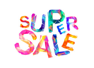 Super sale. Vector inscription