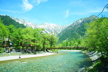 梓川　　河童橋