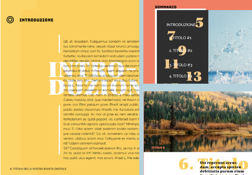 Layout rivista digitale Avventura