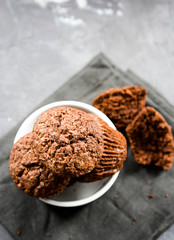 Chocolate cupcakes.