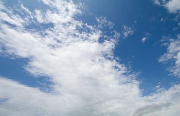 Clear blue sky background