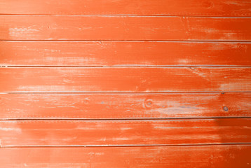 Orange Vintage Wooden Background, Copy Space