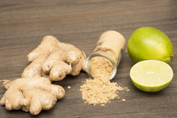 Ginger, powder and root
