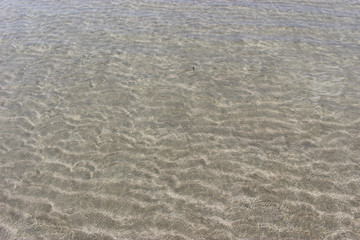 波打ち際の水面