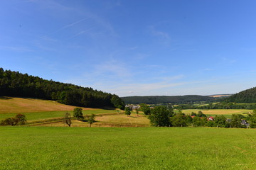 Obraz premium Breuberg w powiecie Odenwald w południowej Hesji