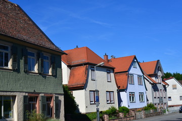 Fototapeta na wymiar Michelstadt in Südhessen Odenwaldkreis