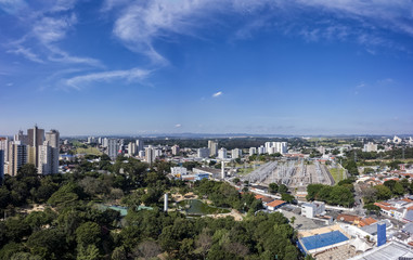 Fototapeta premium City Sao Jose dos Campos, SP / Brazil, in the morning panorama photo