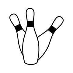 Bowling sport game icon vector illustration graphic design