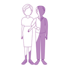 Married couple old icon vector illustration graphic design