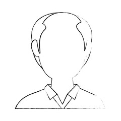 man faceless head icon vector illustration graphic design